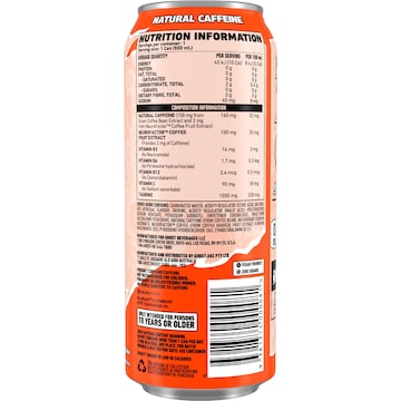 Ghost Energy Drink Zero Sugar Peaches Can 500mL