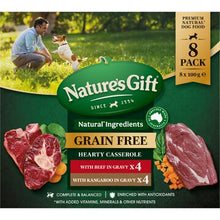 Nature's Gift Gravy Combo Wet Dog Food With Beef & Kangaroo Multipack 100g x 8 pack