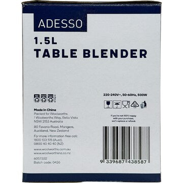 Adesso Table Blender 1.5L each