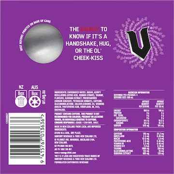 V Energy Energy Drink Grape Burst Cans 500mL x 4 pack