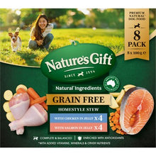 Nature's Gift Jelly Combo Wet Dog Food With Chicken & Salmon 100g x 8 pack