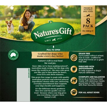 Nature's Gift Jelly Combo Wet Dog Food With Chicken & Salmon 100g x 8 pack