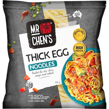 Mr Chen's Thick Egg Noodles 500g