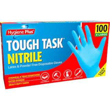 Hygiene Plus Tough Task Nitrile Latex & Powder Free Gloves Extra Large 100 pack
