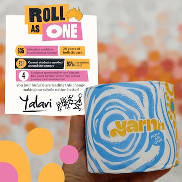 Yarn'n Deadly Dunny Paper 3 Ply Double Length 8 pack