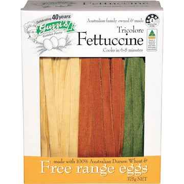 Guzzi's Tricolore Fettucine Pasta 375g