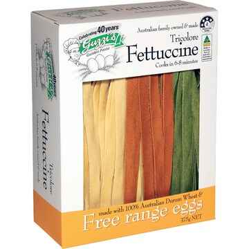 Guzzi's Tricolore Fettucine Pasta 375g