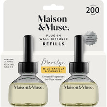Maison & Muse Plug In Wall Diffuser Refills Wild Vanilla & Caramel Marilyn 20mL x 2 pack