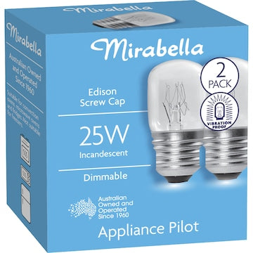 Mirabella Appliance Globe ES 25W 2 pack