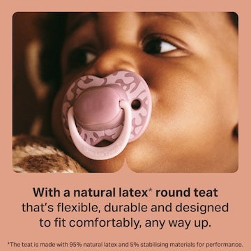 Tommee Tippee Natural Latex Soother 6-18M Assorted 2 pack