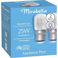 Mirabella Appliance Globe BC 25W 2 pack