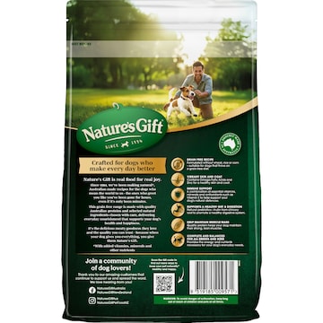 Nature's Gift Grain Free Adult Dry Dog Food With Pasture Fed Beef 2.5kg