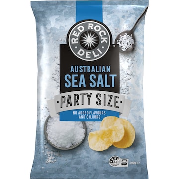 Red Rock Deli Potato Chips Sea Salt 290g