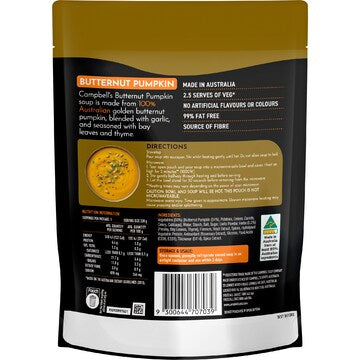 Campbell's Real Soup Pouch Butternut Pumpkin 330g