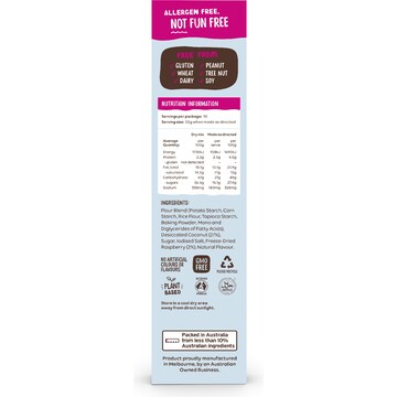 Well & Good Raspberry Coconut Slice Mix 370g