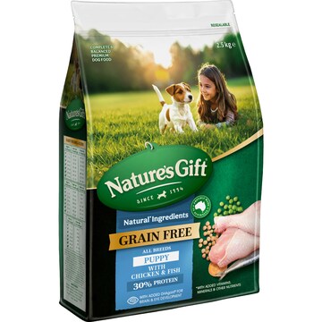 Nature's Gift Grain Free Puppy Dry Dog Food With Chicken & Fish 2.5kg