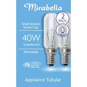 Mirabella Appliance Globe ES 25W 2 pack