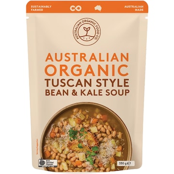 Australian Organic Food Co. Tuscan Style Bean & Kale Soup Pouch 330g