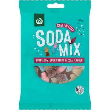 Woolworths Fizzy Soda Mix Lollies 180g