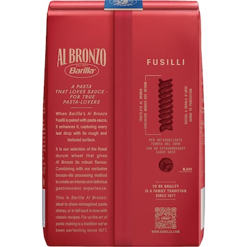 Barilla Al Bronzo Pasta Fusilli 500g