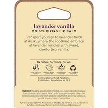 Burt's Bees Moisturising Lip Balm Lavendar Vanilla 4.25g