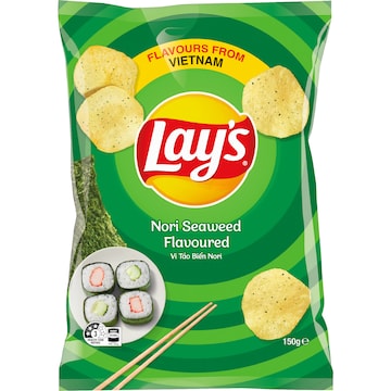 Lay's Thin Potato Chips Nori Seaweed 150g
