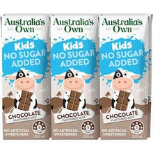 Australia's Own Kids No Sugar Added Milk Poppers Chocolate 200mL x 6 pack