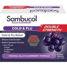 Sambucol Double Strength Cold & Flu Capsules 12 pack