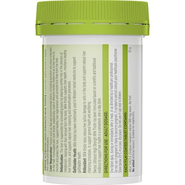 Swisse Ultiboost High Strength Milk Thistle Film Coated Tablets 60 pack