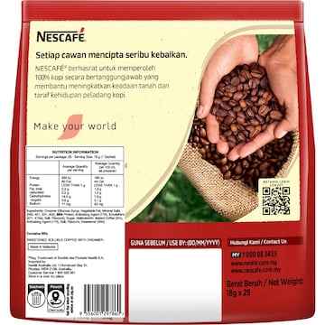 Nescafe 3 in 1 Premix Coffee Sachets Original 25 pack