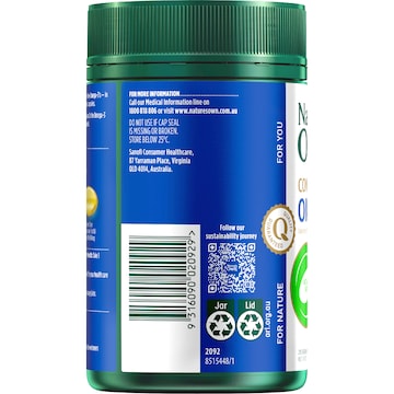 Nature's Own Concentrated Fish Oil Omega Mini Capsules 250 pack
