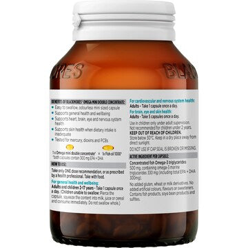Blackmores Omega Mini Double Concentrate Soft Capsules 100 pack