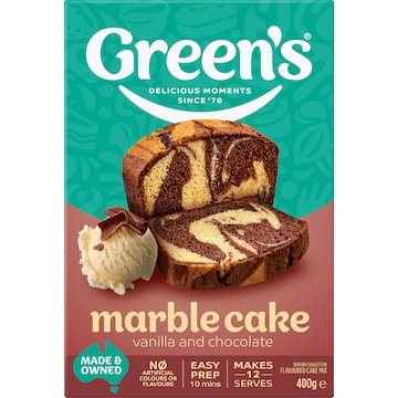Green's Marble Cake Mix Vanilla & Chocolate 400g