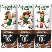 Australia's Own Protein Chocolate Flavoured Milk Poppers 200mL x 3 pack