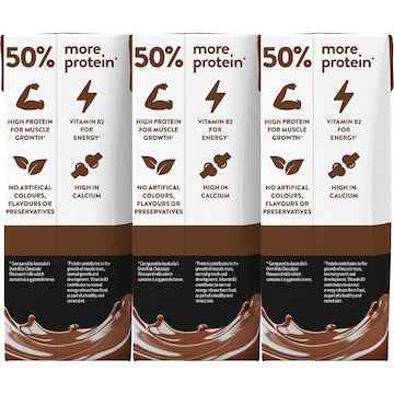 Australia's Own Protein Chocolate Flavoured Milk Poppers 200mL x 3 pack