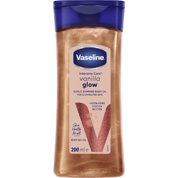 Vaseline Shimmer Body Oil Vanilla Glow 200mL