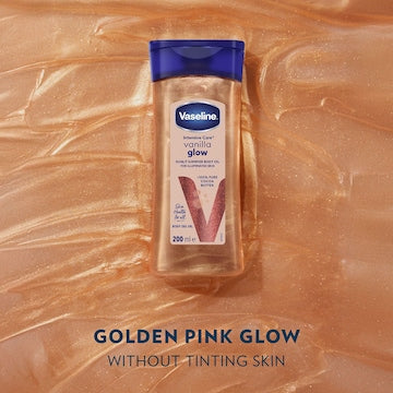 Vaseline Shimmer Body Oil Vanilla Glow 200mL