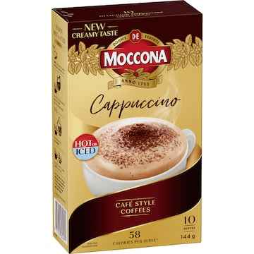 Moccona Coffee Sachets Cappuccino 10 pack