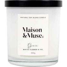 Maison & Muse Natural Soy Blend Candle Grace White Flower & Fig 350g