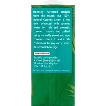 Ayam Natural Coconut Cream 200mL