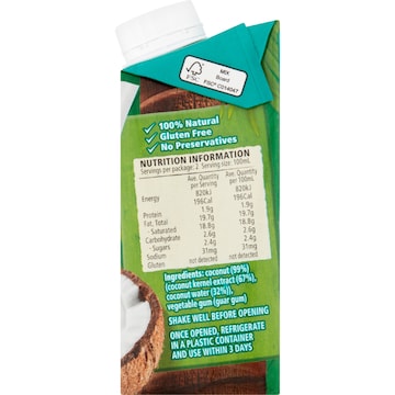Ayam Natural Coconut Cream 200mL
