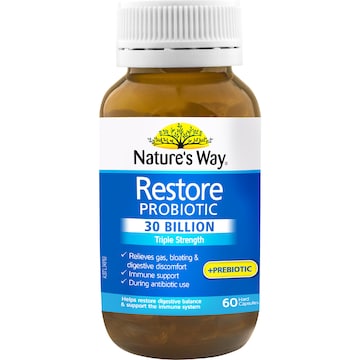 Nature's Way Restore Probiotic 30 Billion Capsules 60 pack
