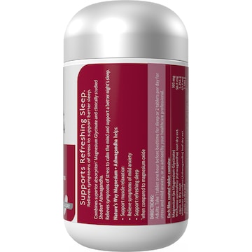 Nature's Way Magnesium + Ashwagandha Film Coated Tablets 50 pack