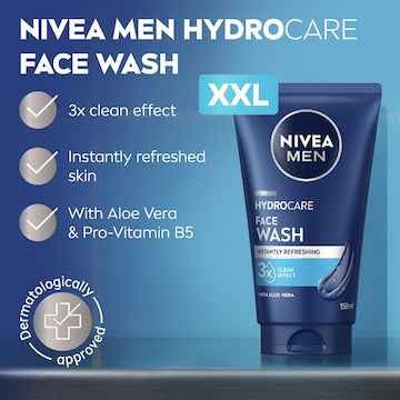 Nivea Men Hydrocare Face Wash XXL With Aloe Vera 150mL
