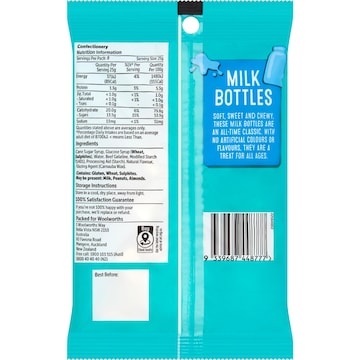 Woolworths Milk Bottles Lollies 200g