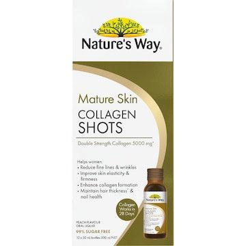 Nature's Way Mature Skin Collagen Liquid Shots 50mL x 10 pack