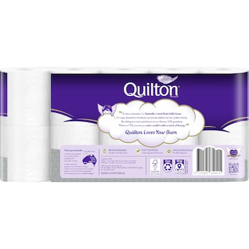 Quilton Platinum 5Ply White Toilet Tissue 10 pack