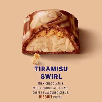 Cadbury & More Tiramisu Swirl Chocolate Block 195g