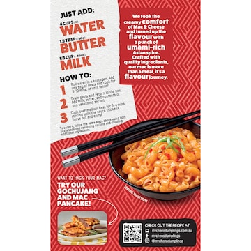 Mr Chen's Mac & Cheese Korean Gochujang 260g