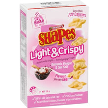 Arnott's Shapes Light & Crispy Vinegar & Sea Salt Crackers 120g